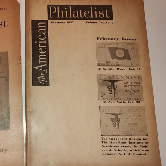 57' Two Books:The American Philatelist (Stamp Book) SC-AS IS(?Missing Pages??) - Picture 4 of 13